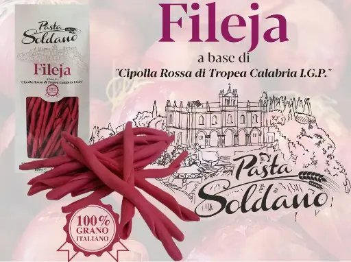 Fileja a base di cipolla rossa