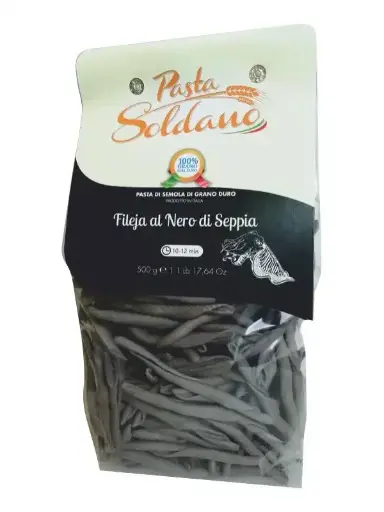 Fileja al nero di seppia